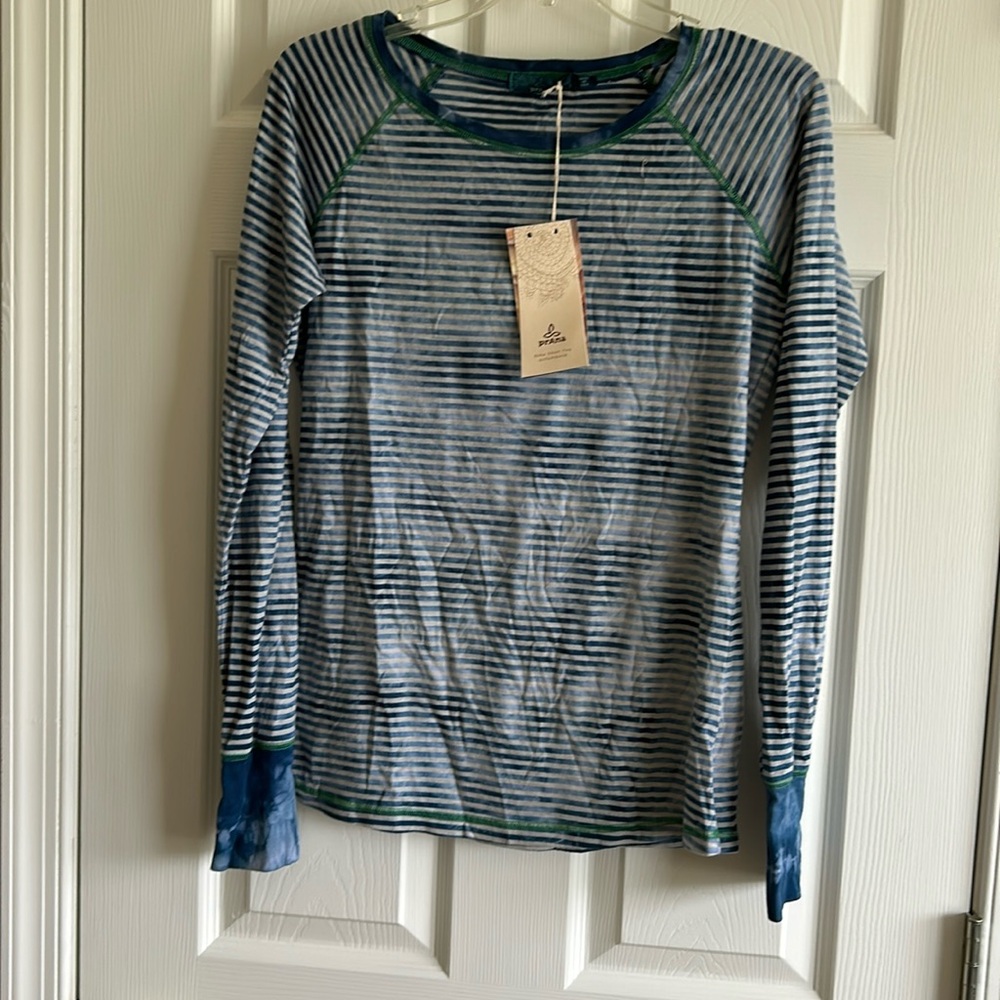 Ladies prANa Long Sleeve Striped Shirt